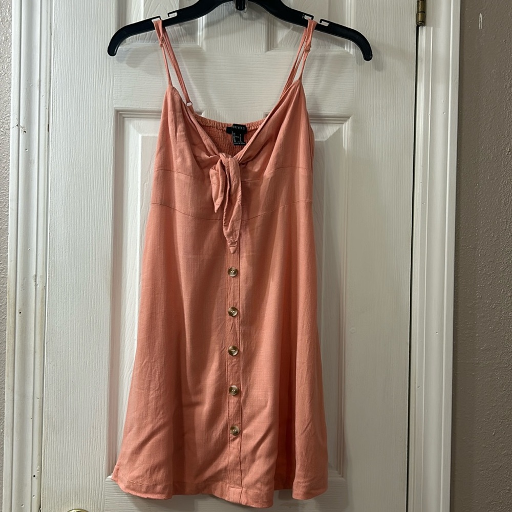 💜💜 3/$20 Forever21 mini dress, spaghetti strap, sleeveless, Small, Peach color